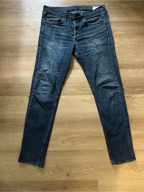 Rag & Bone Men's Fit 2 Slim Fit Blue Denim Jeans Size 32 0495